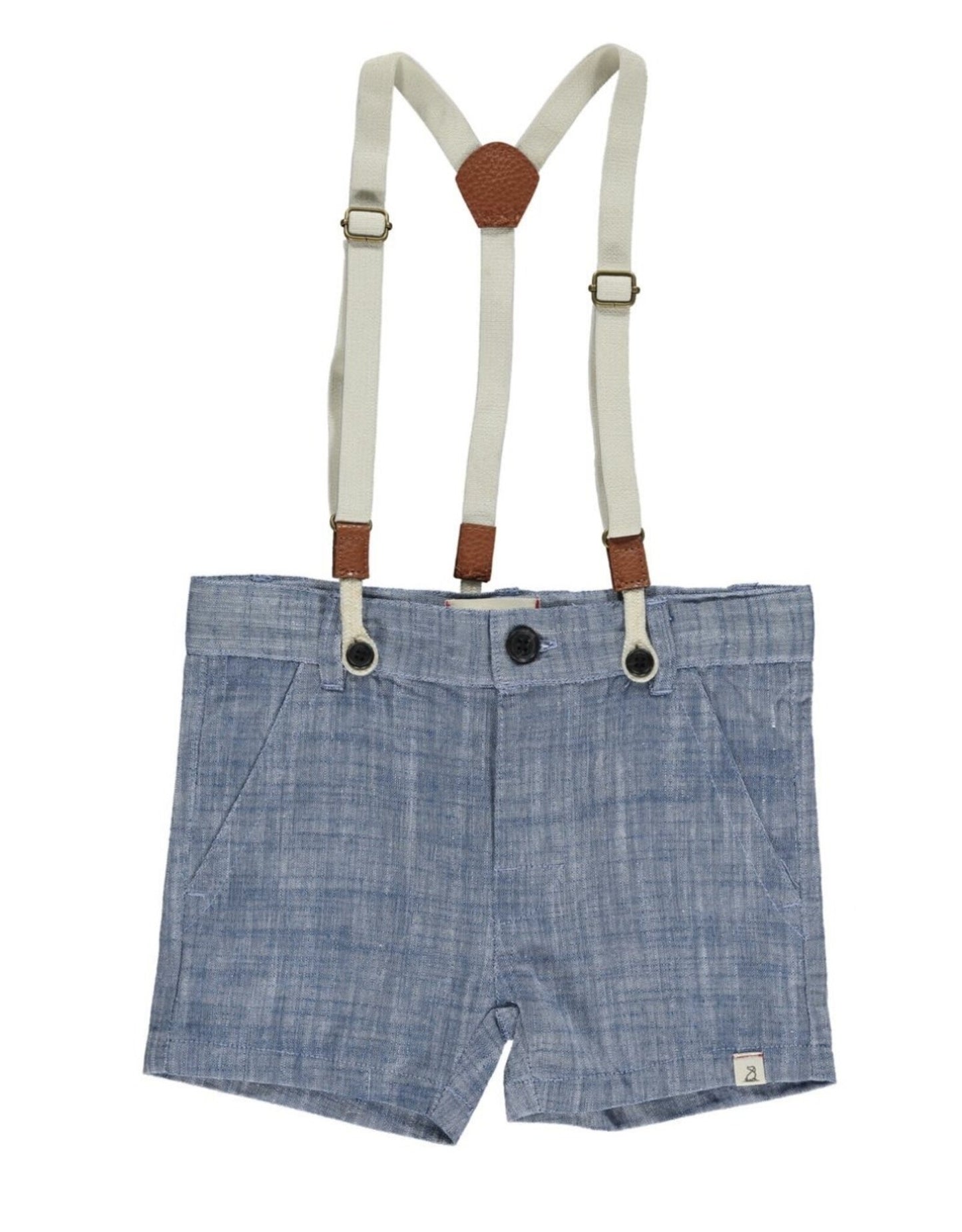 Navy Heathered Shorts