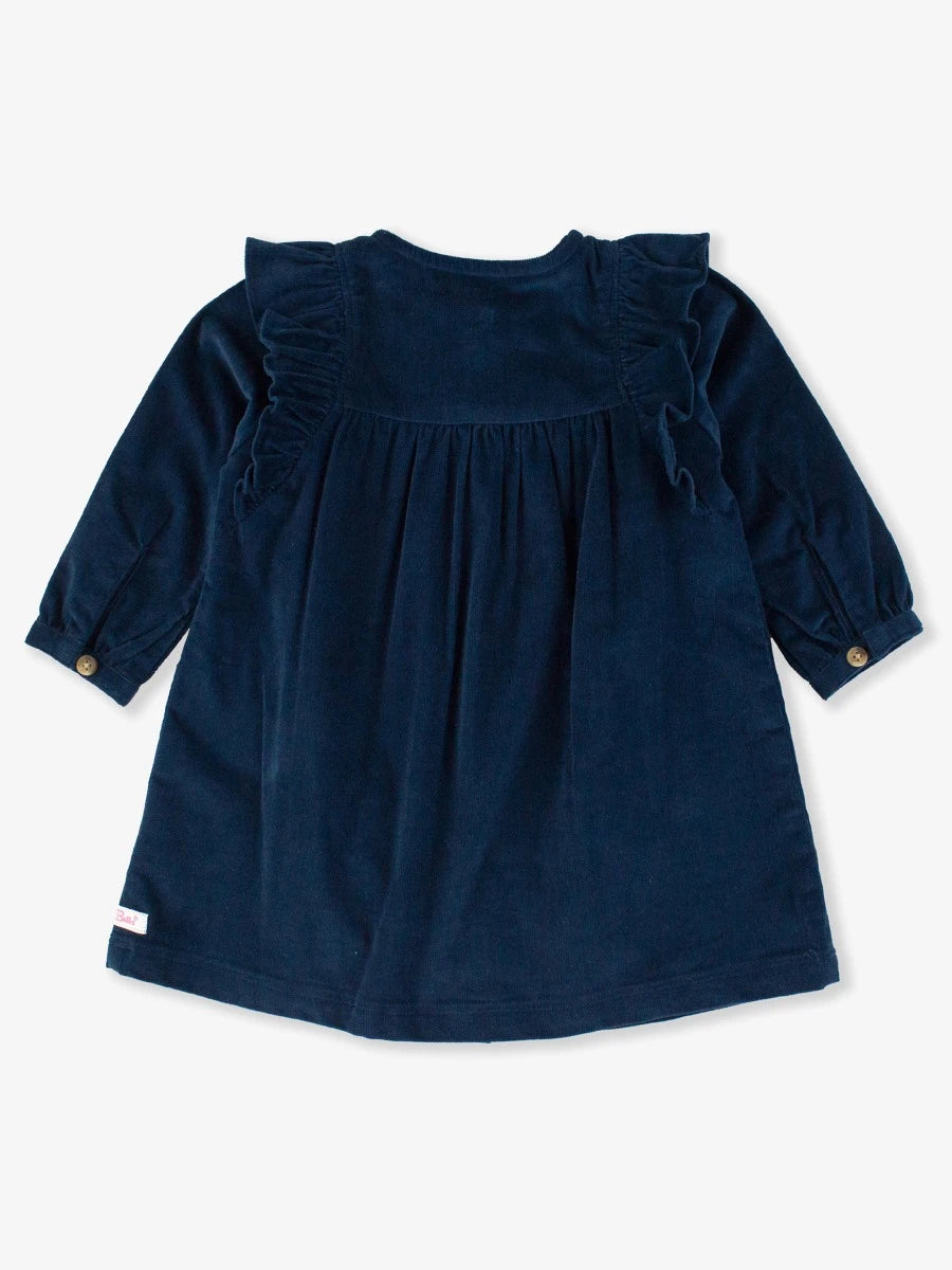Corduroy Ruffle Dress