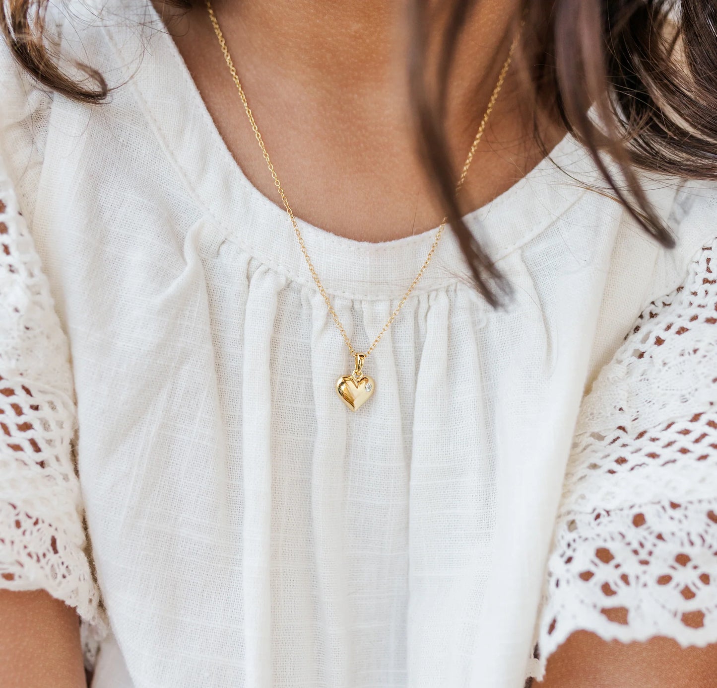 Puff Heart Necklace