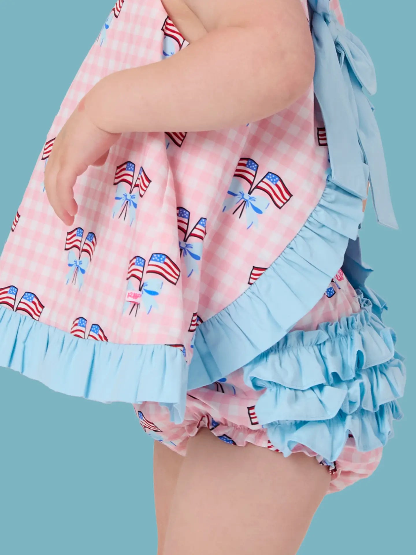 Pink Patriotic Gingham