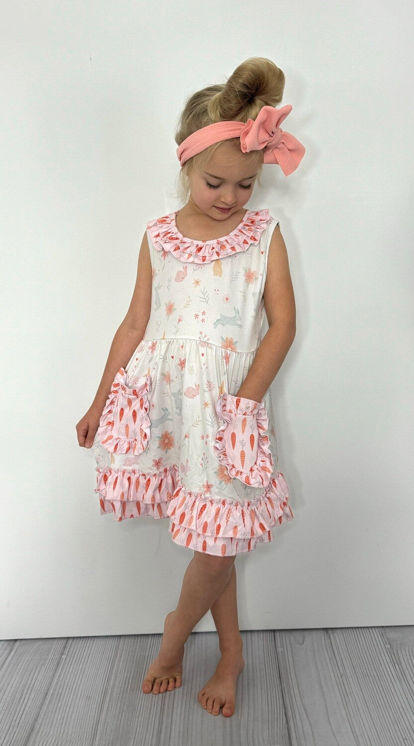 Cottontail Carrot Girls Dress