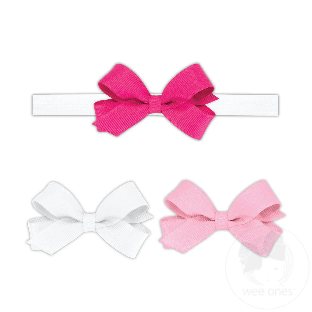 3 Pack Tiny Bow w/ Band