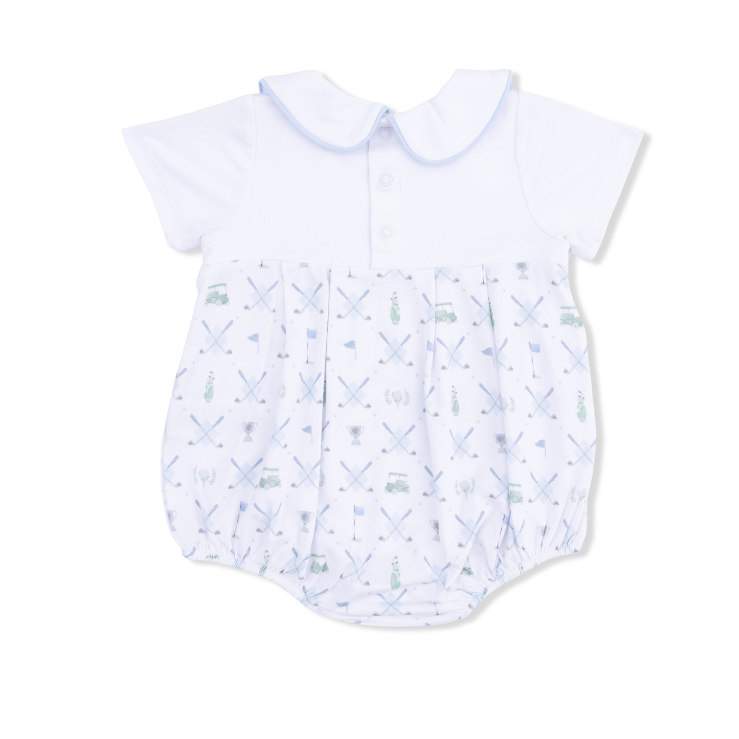 Golf Trellis Blue Pleat Bubble