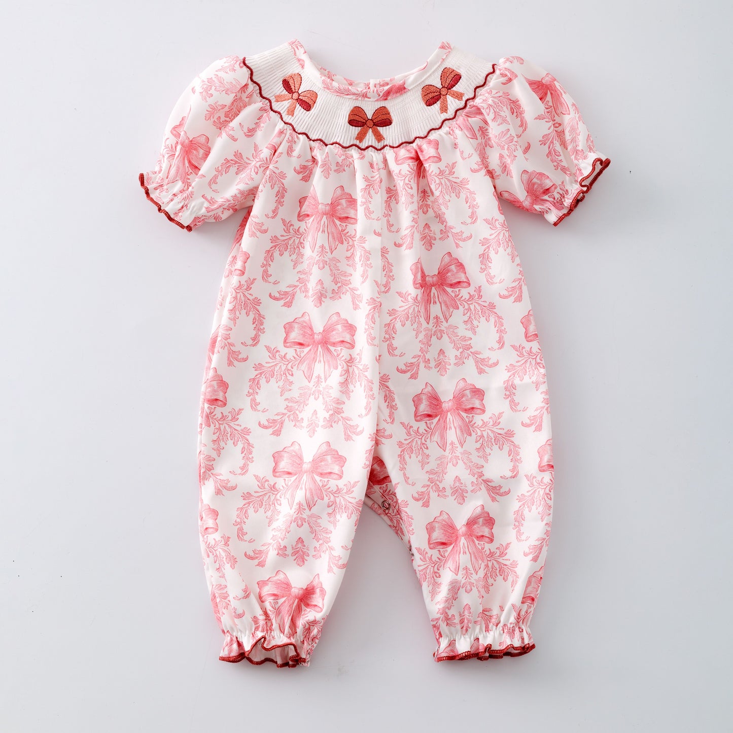 Smocked Blush Waverly Romper/Dress