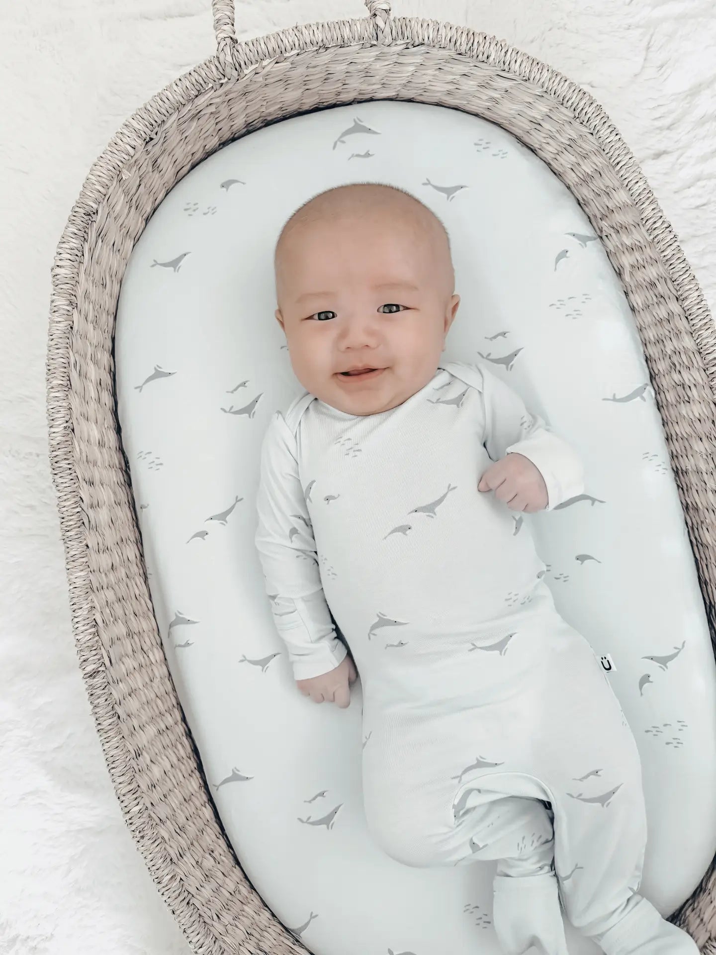 Whales Changing Pad Cover