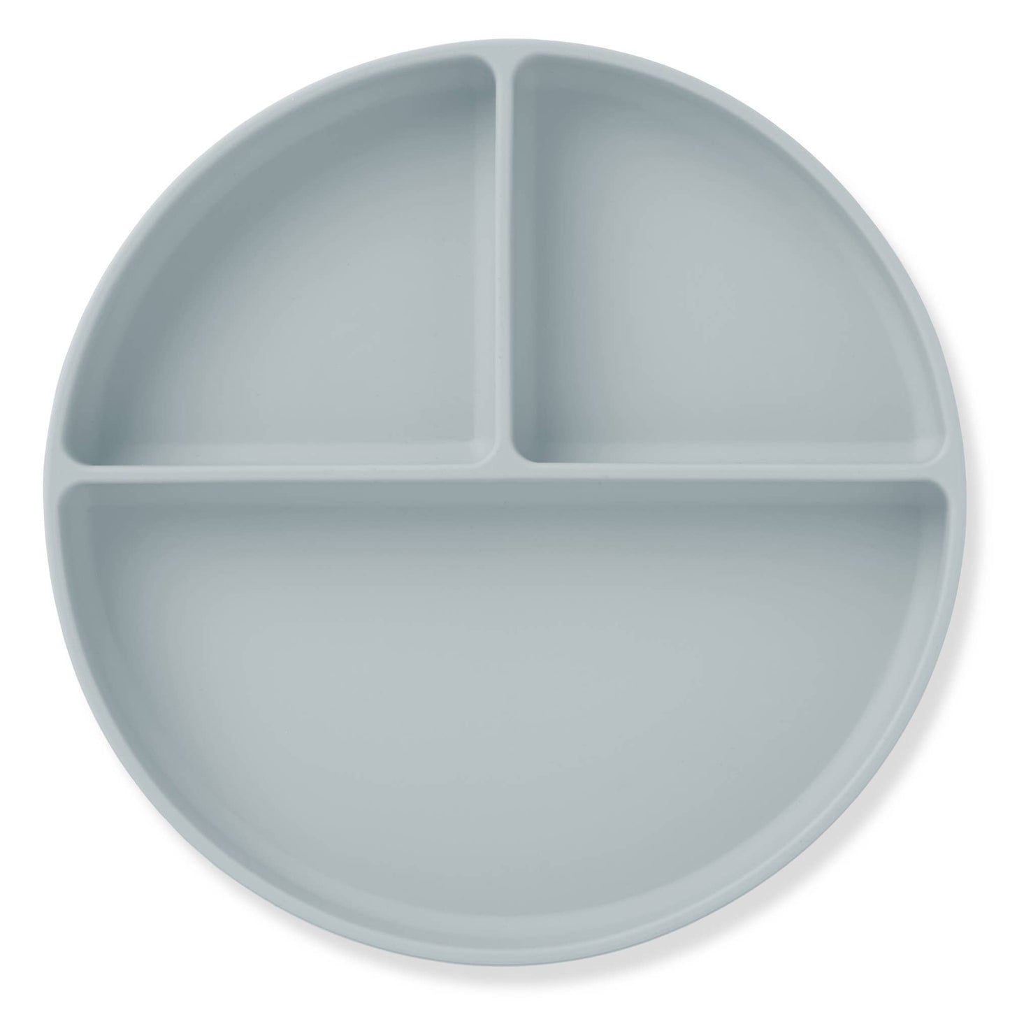 Baby Plate with Suction and Divided Portions (Sky)
