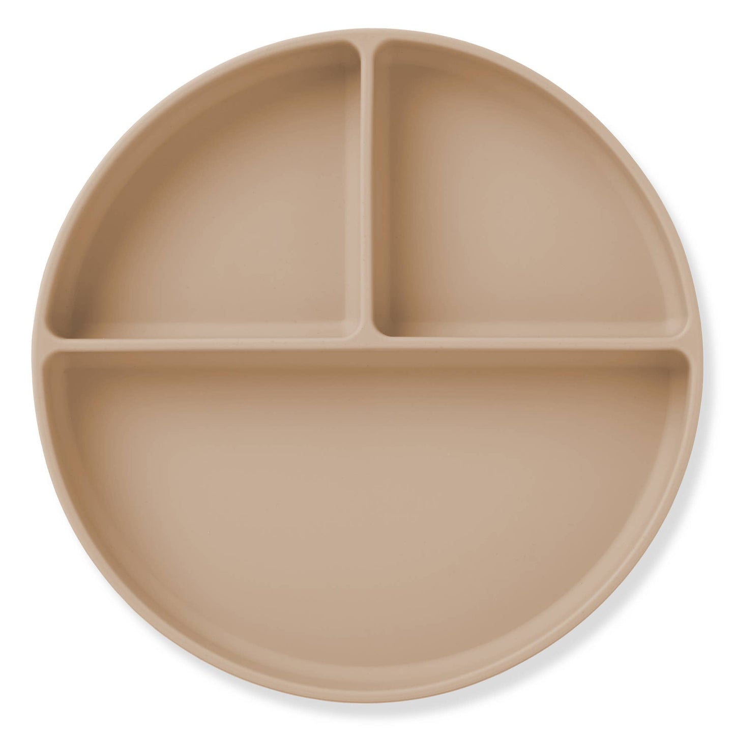 Baby Plate with Suction and Divided Portions (Oatmeal)