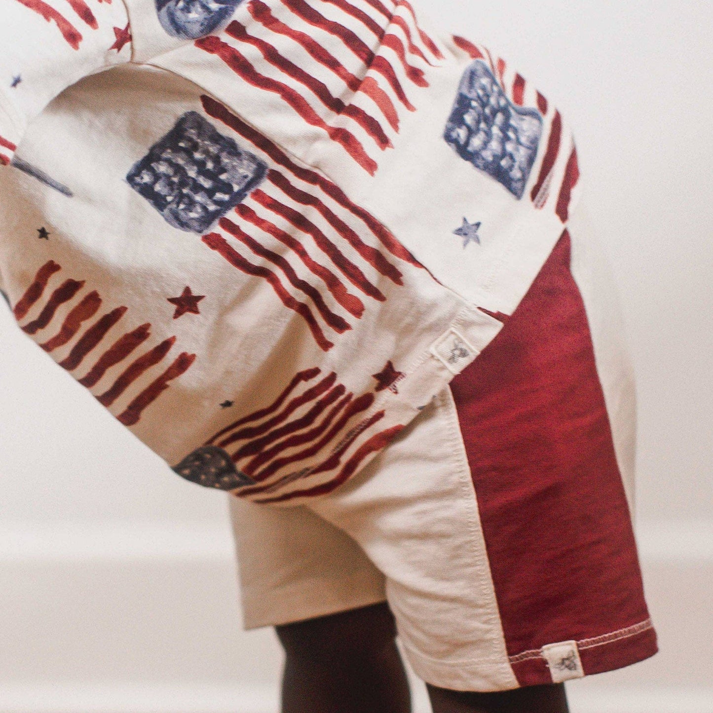 American Flag Tee & Shorts Set