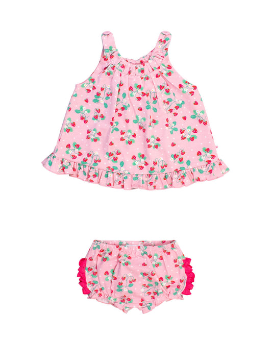 Strawberry Top and Bloomer Set