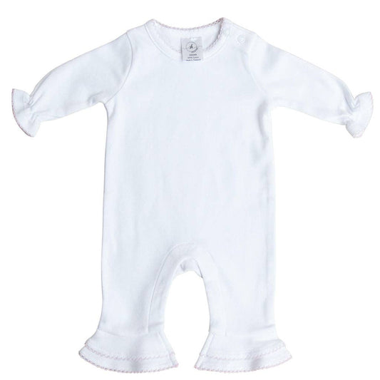 Ruffle Romper - White