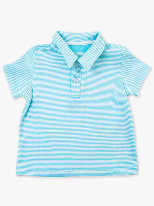 Bright Aqua Performance Polo