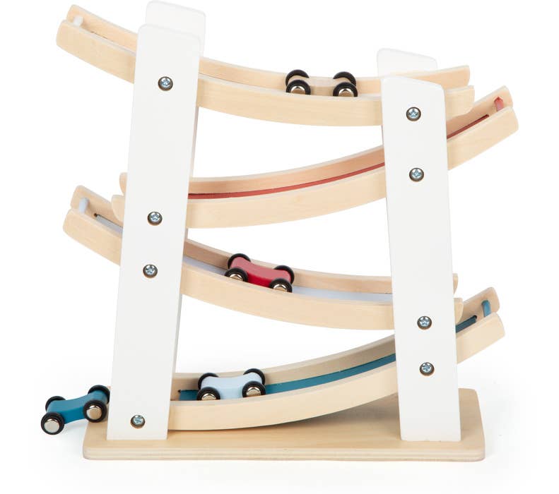 Small Foot Wooden Toys Car Ramp Racing Playset Designed for