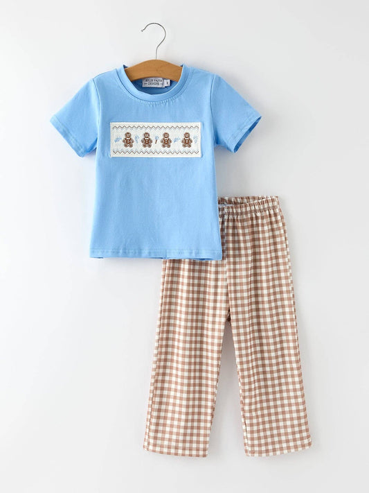 Gingerbread Plaid Set