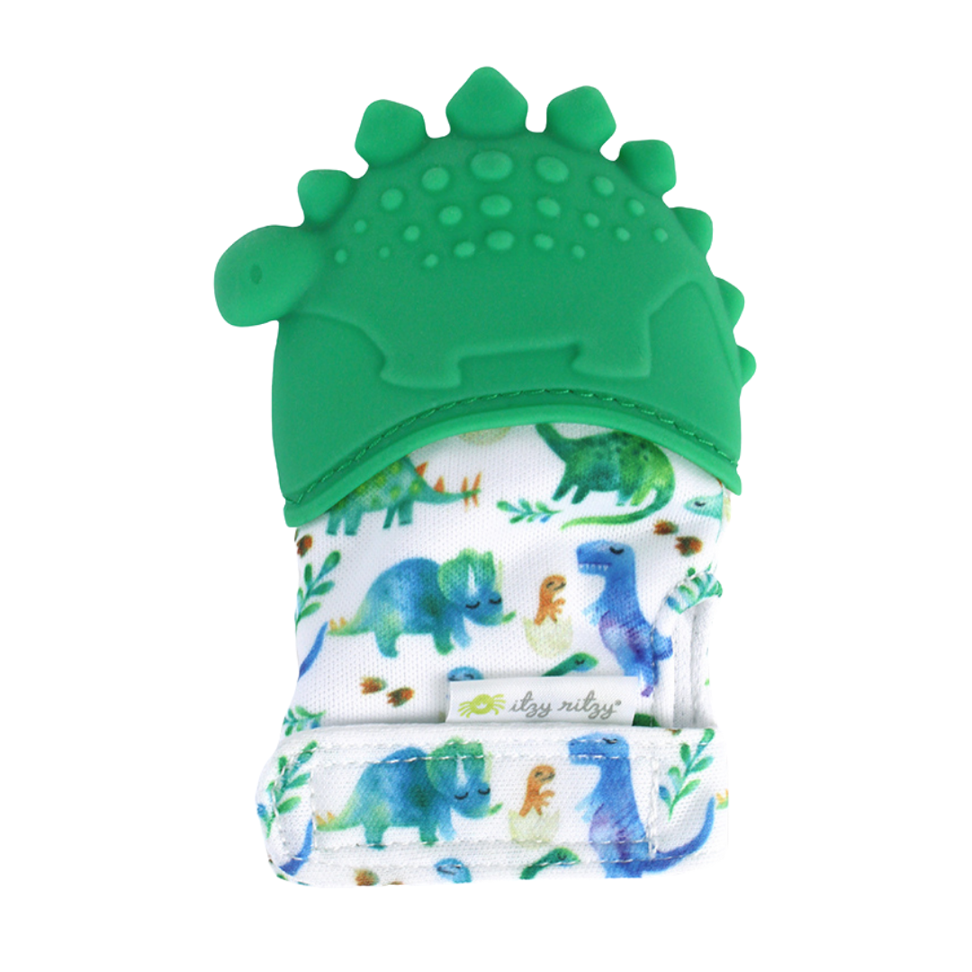 Itzy Teething Mitt - Dinosaur