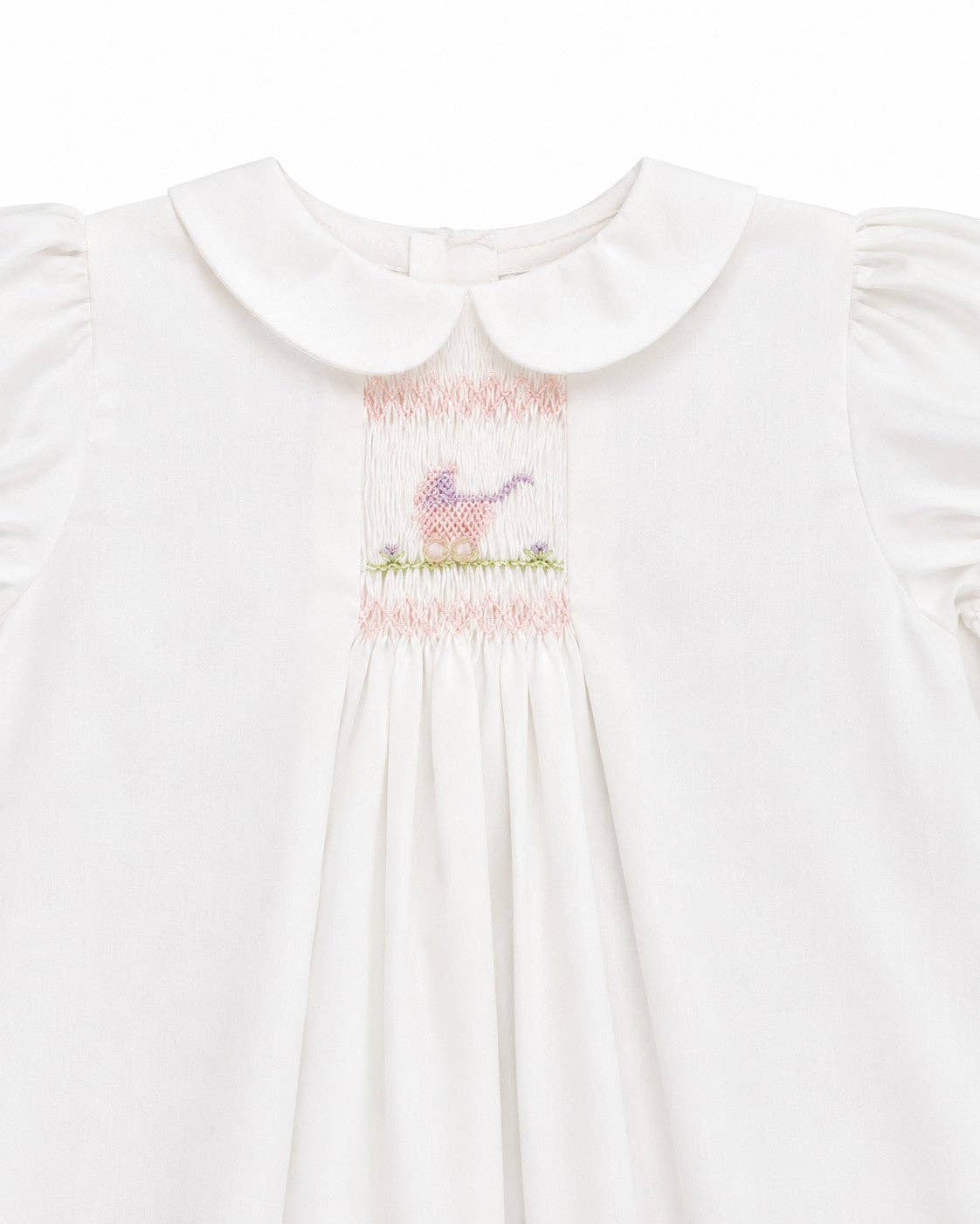 Smocked Carriage Dress and Bonnet Set
