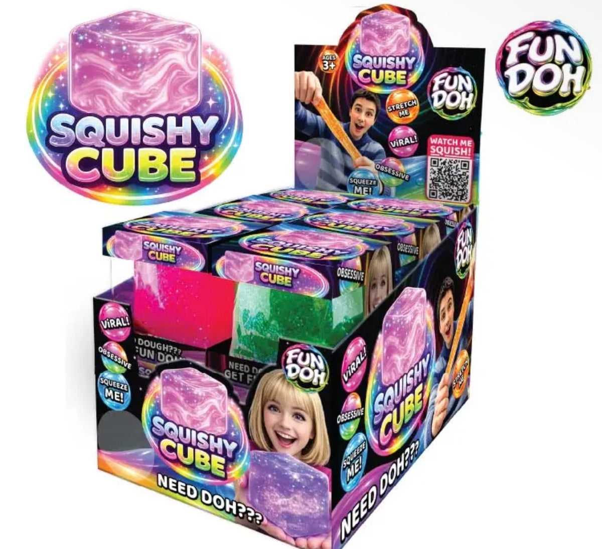 Sparkle Squishy Cube