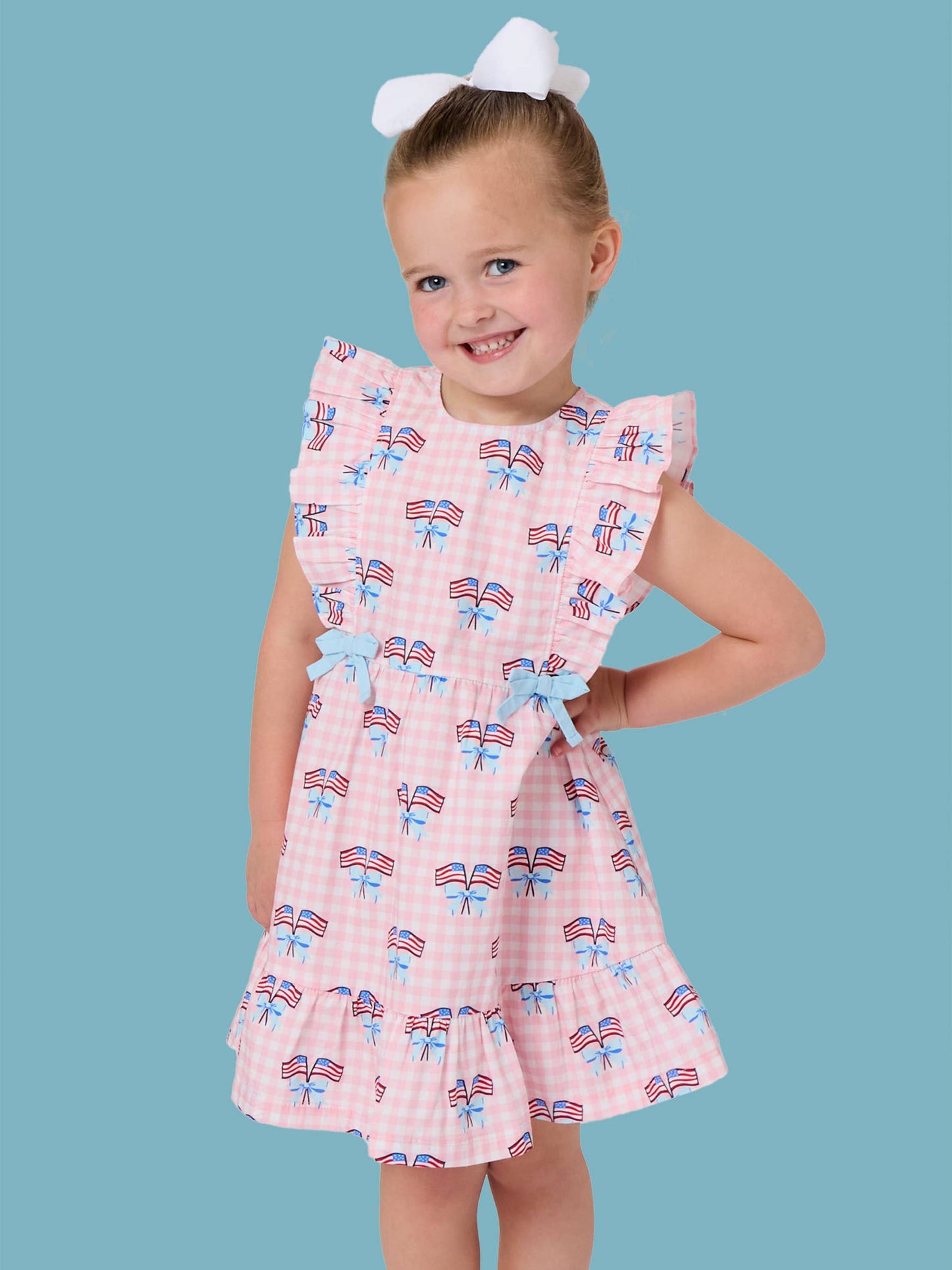 Pink Patriotic Gingham