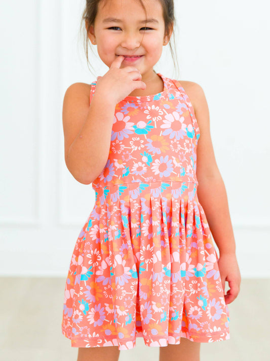 Coral Active Dress & Short Set