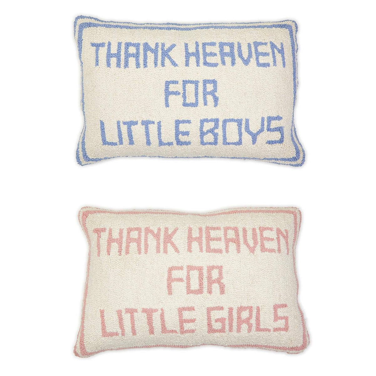 Thank Heaven Punch Embroidery Pillow