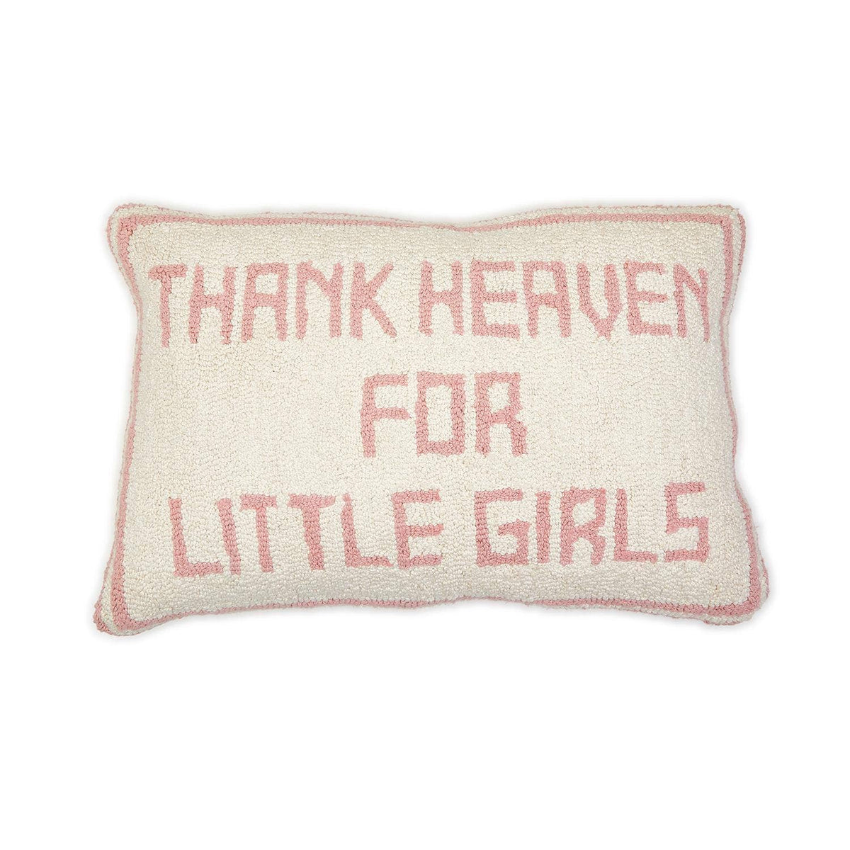 Thank Heaven Punch Embroidery Pillow