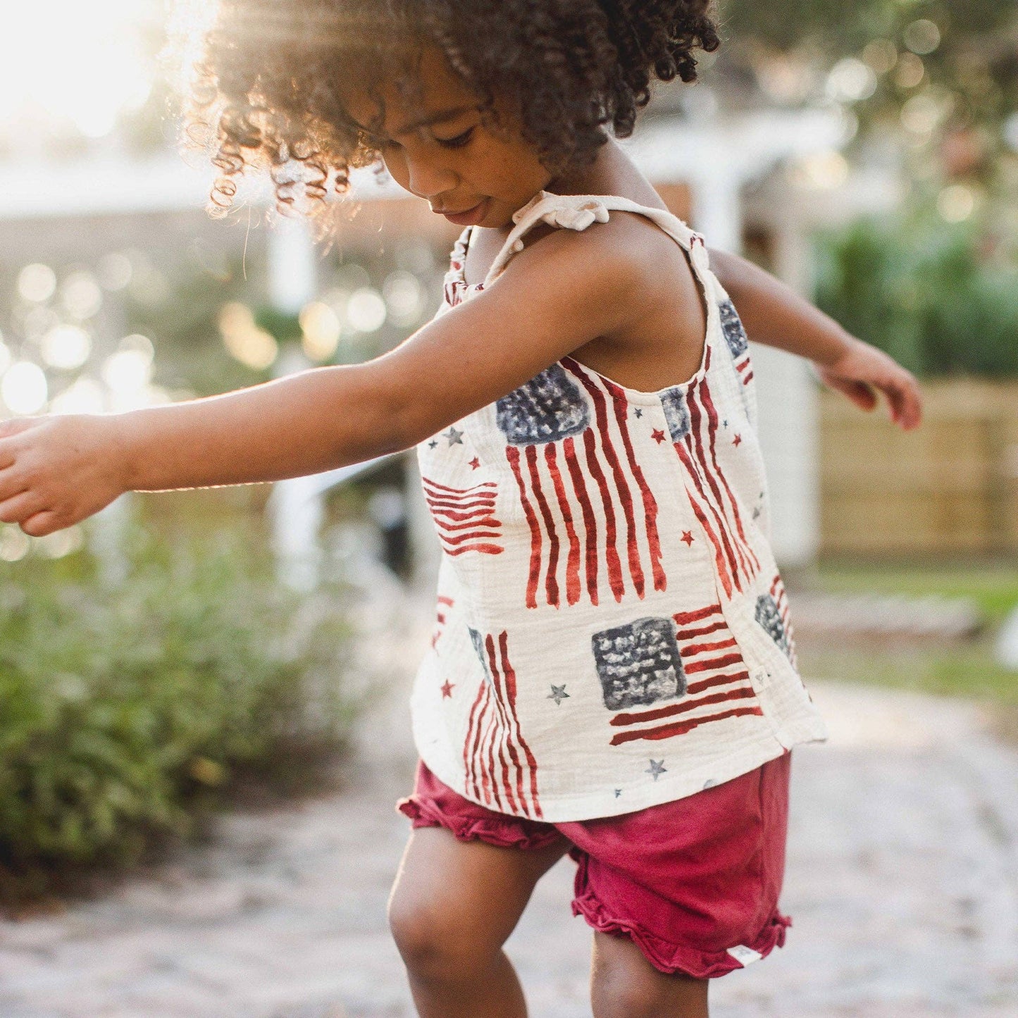 American Flag Tank & Shorts Set