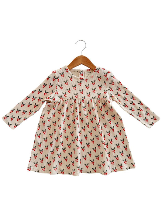 Organic Waffle Simple Dress, Holly