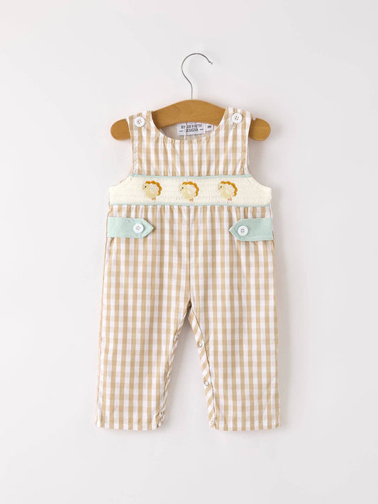 Thanksgiving Plaid Turkey Romper