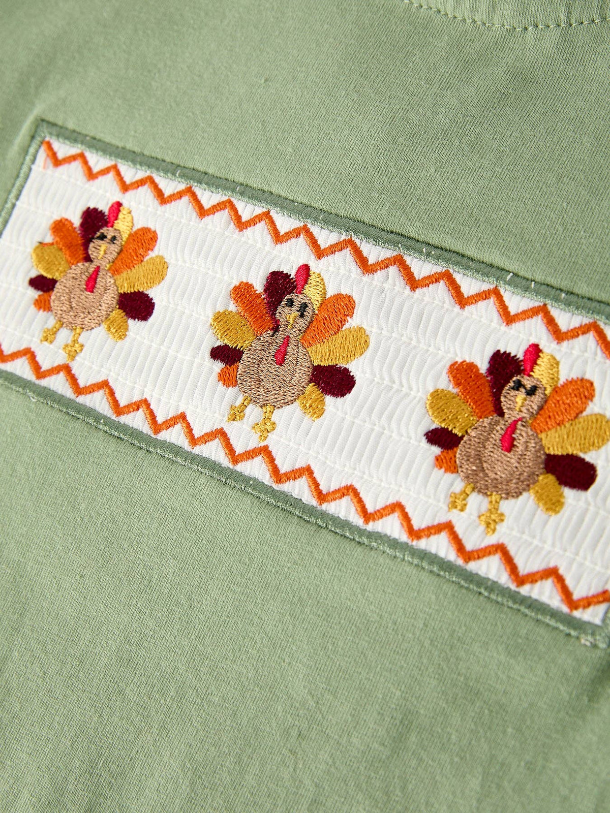 Turkey Smocked Boys Set