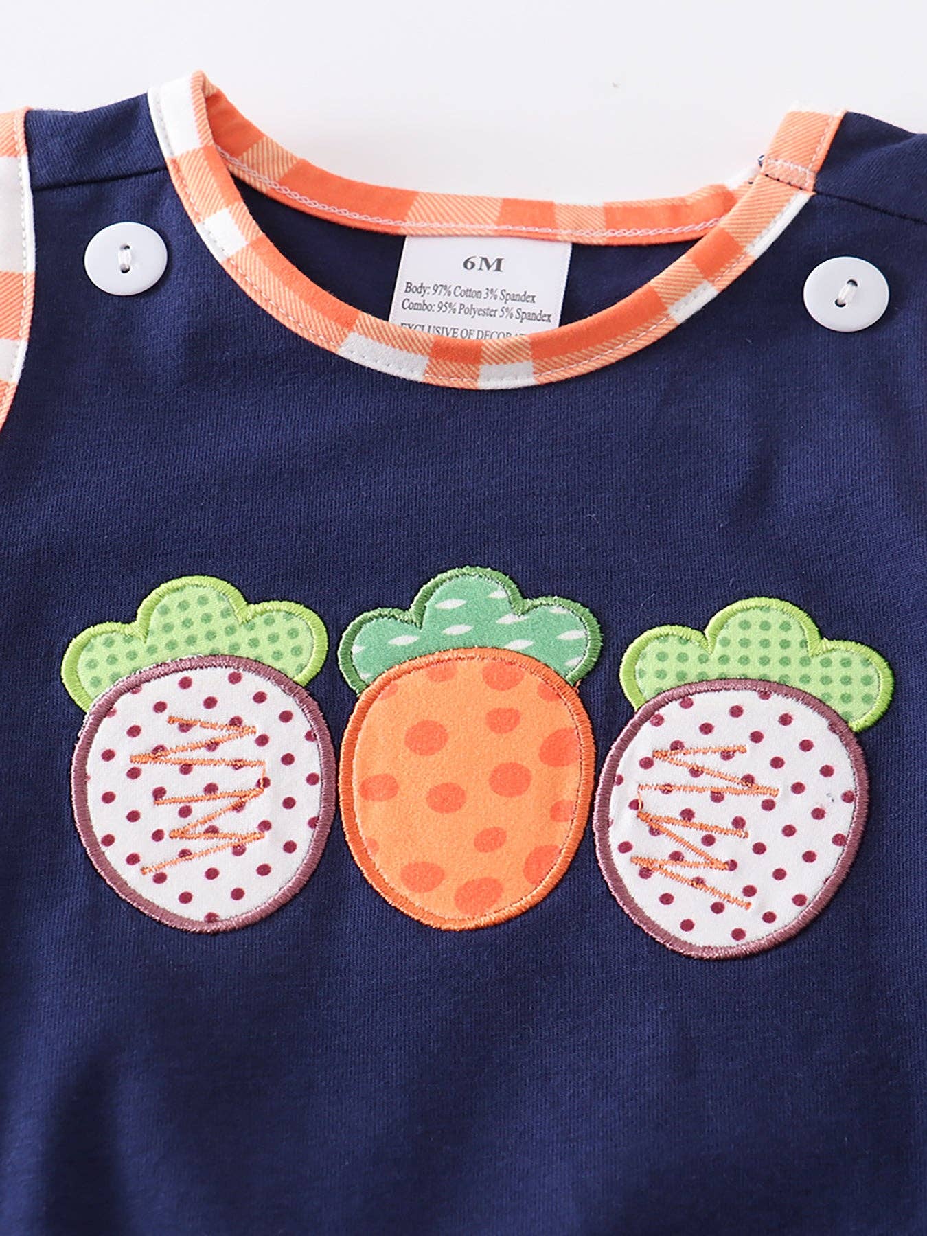 Easter Carrot Applique Romper