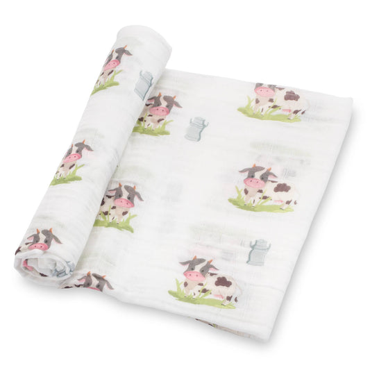 Moo Moo Baby Swaddle Blanket