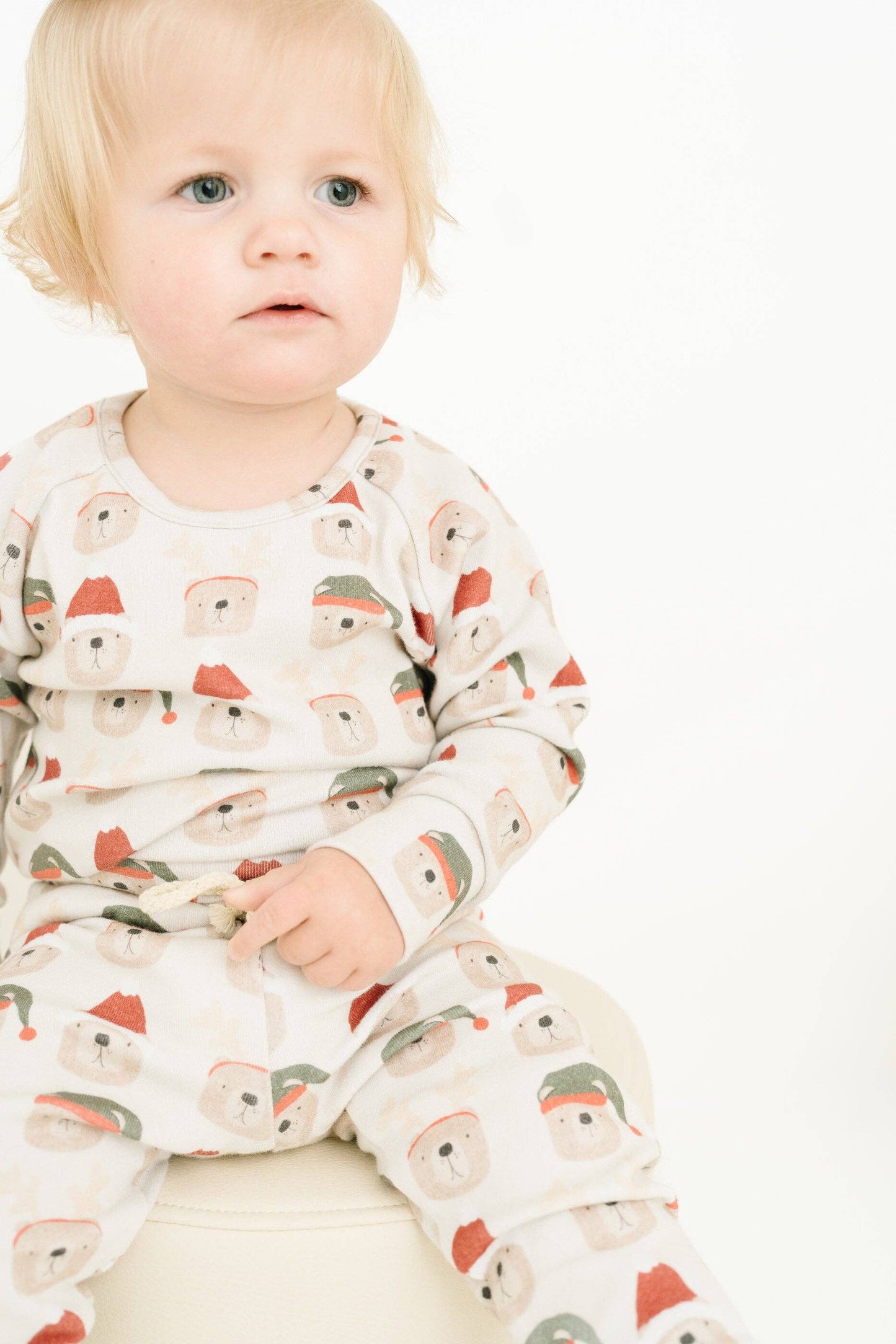 Beige Christmas Bears Lounge Set