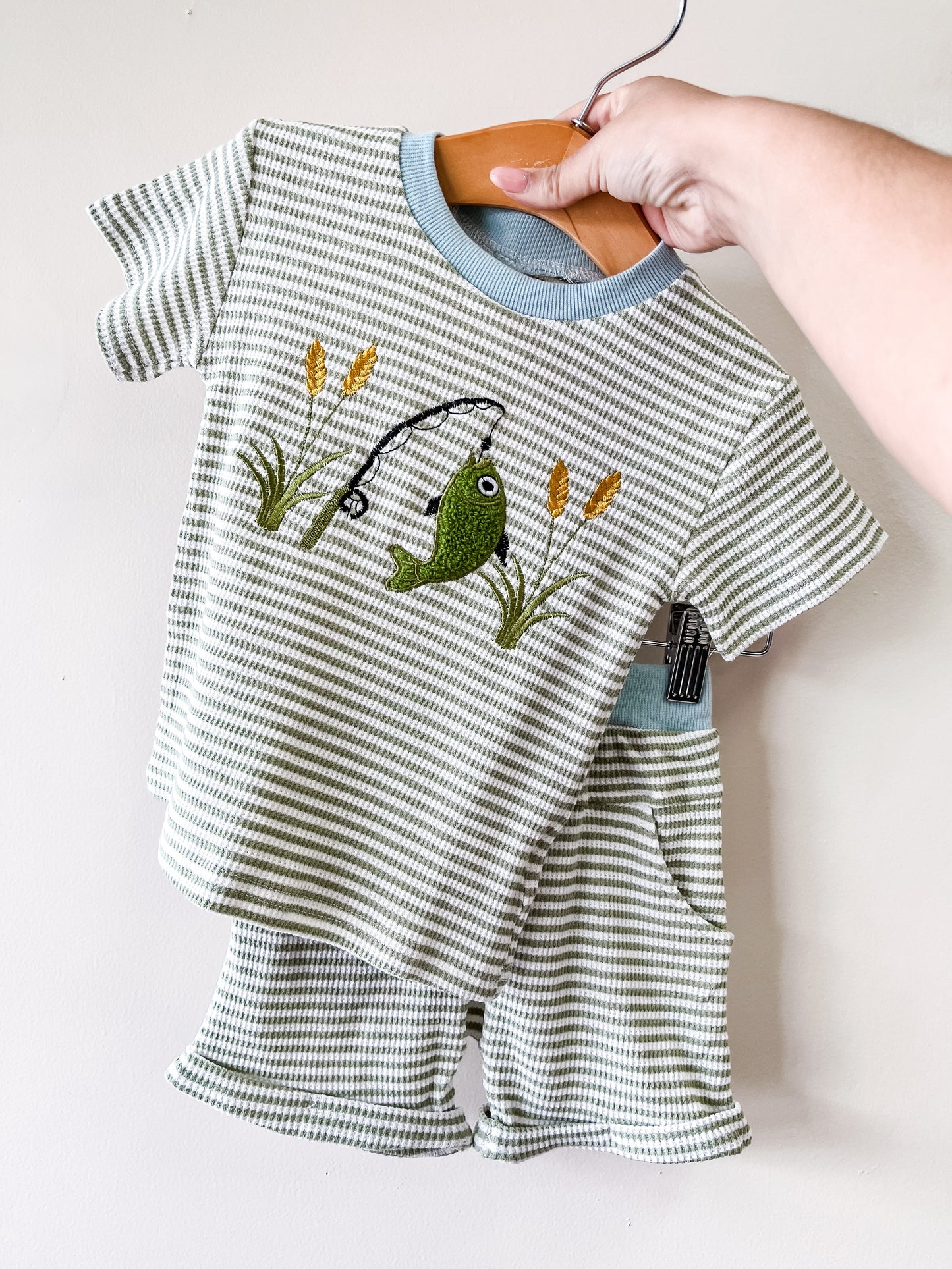 Stripe Fish Boys Set