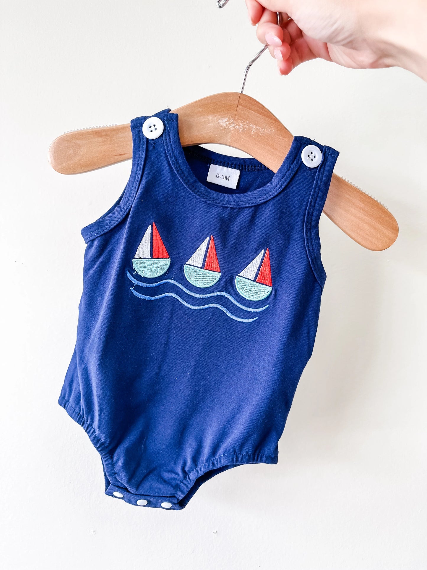 Navy Sailboat Bubble
