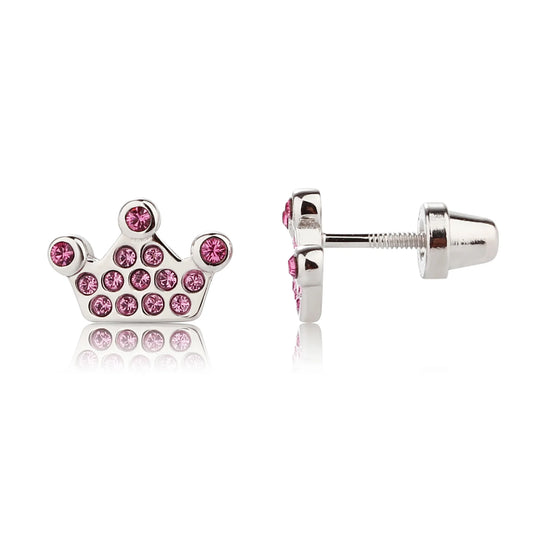Pink Tiara Earrings