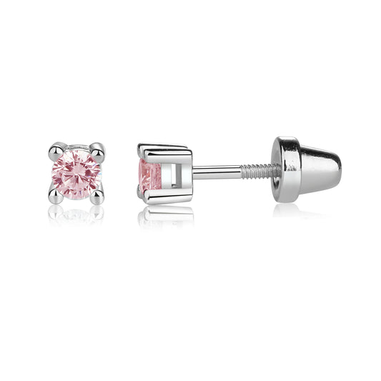 Pink Stud Earrings