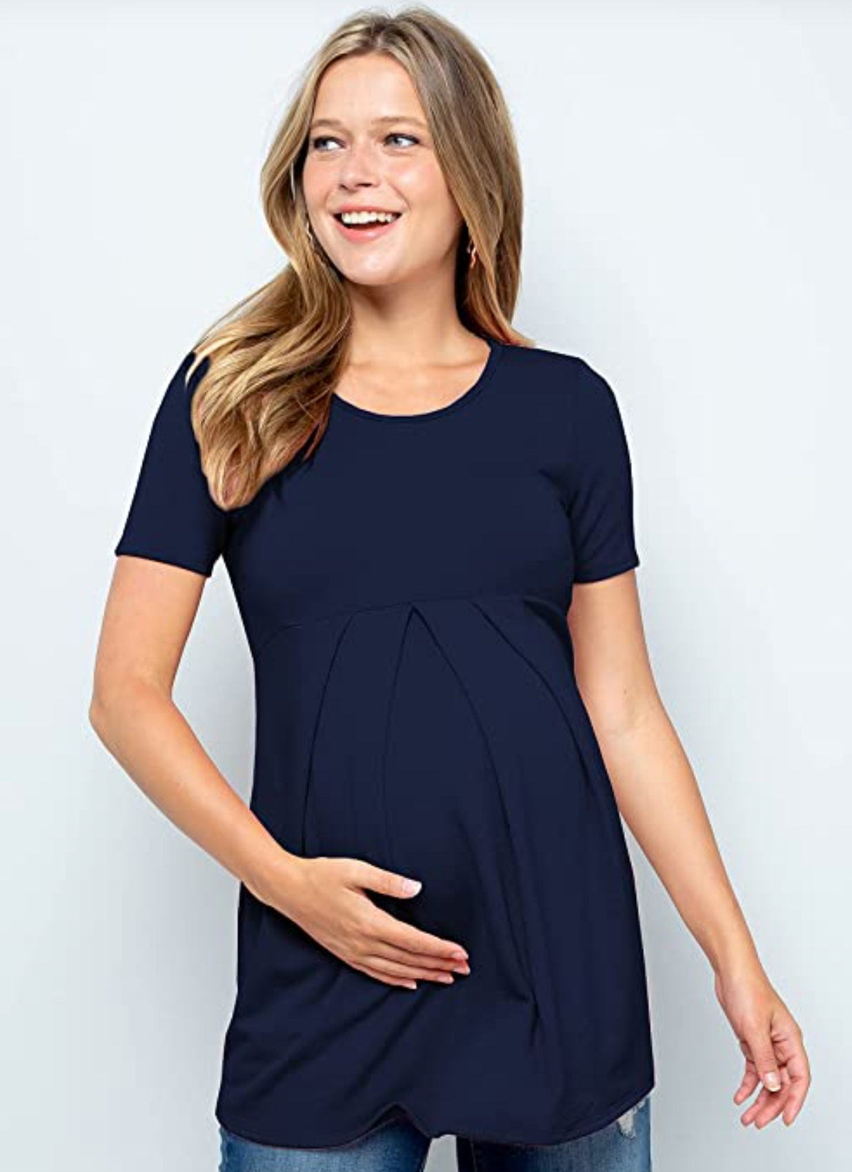 Chloe French Terry Pleated Top