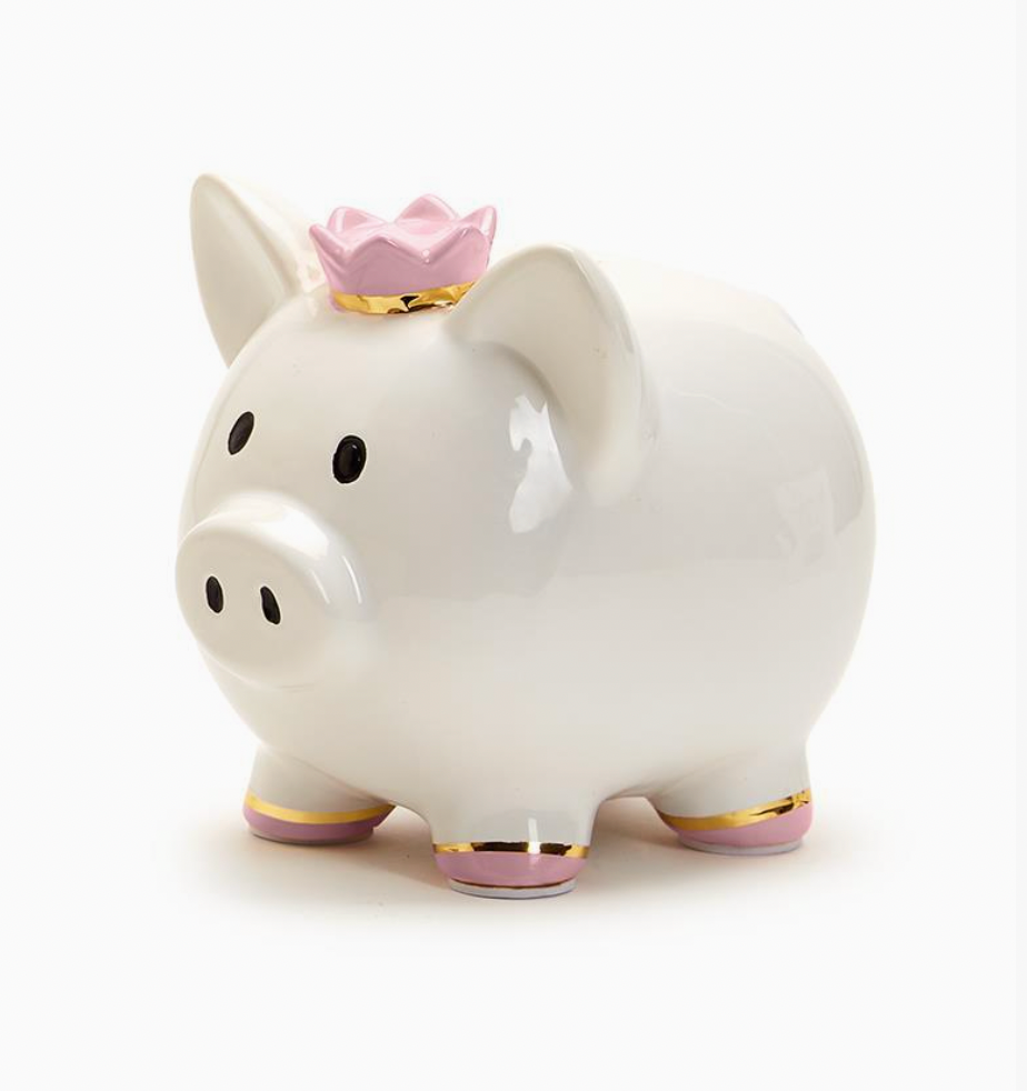 Piggy Bank with Crown