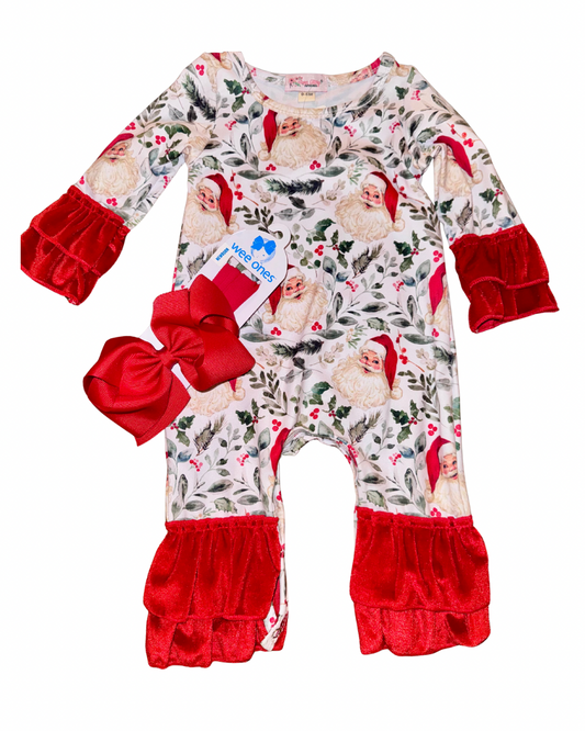 Holly Santa Romper/Dress