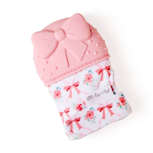Bow Silicone Teething Mitt