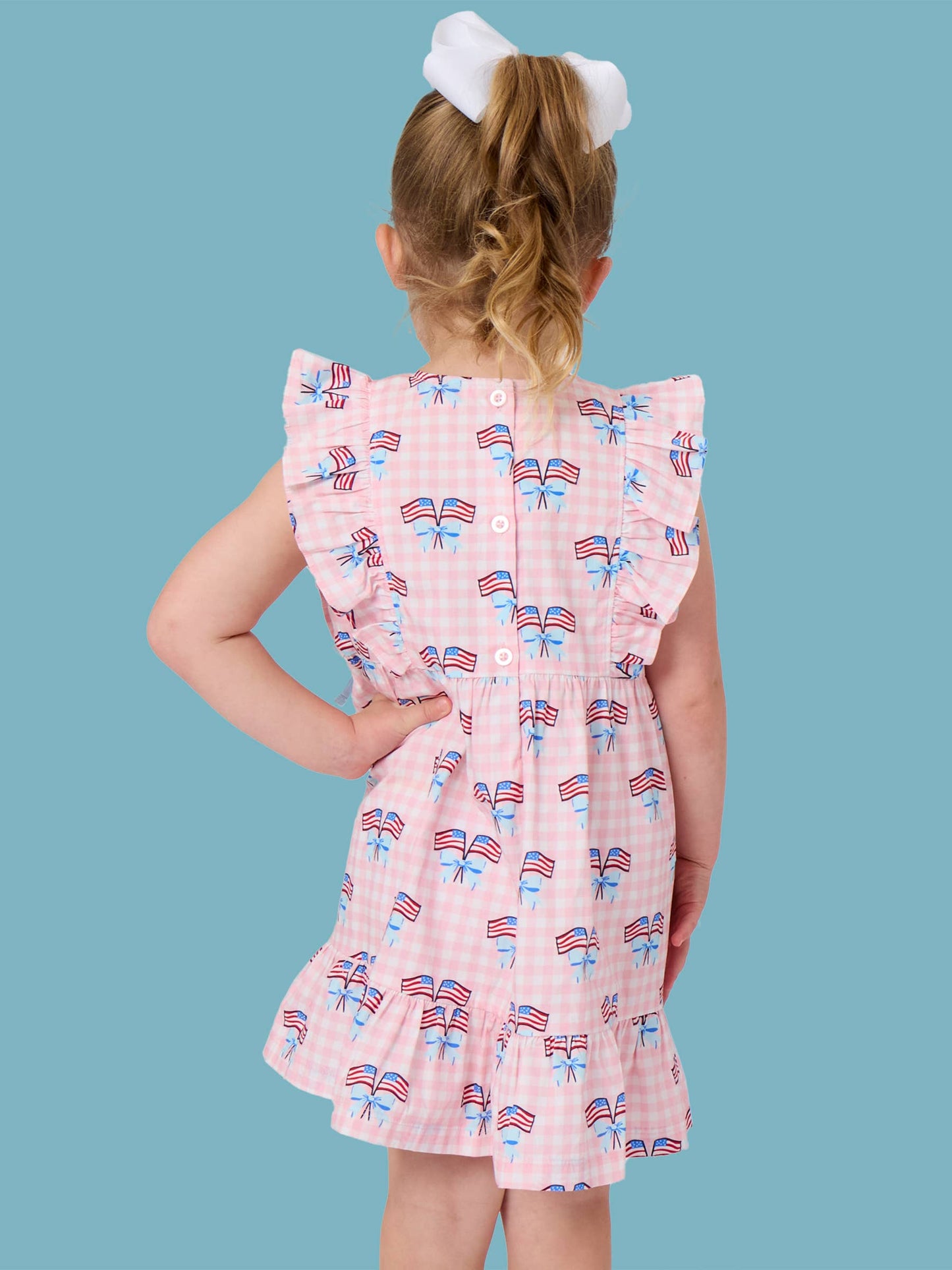 Pink Patriotic Gingham