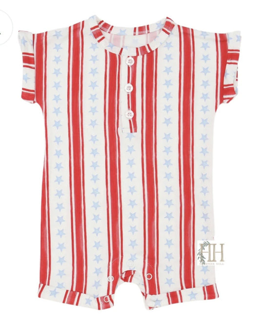 Boys Button Romper