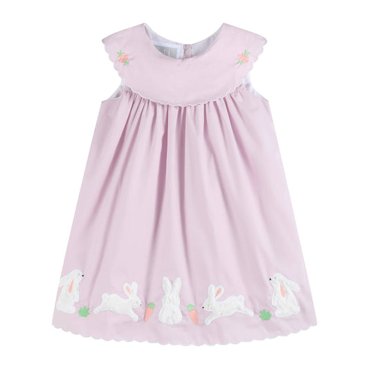 Light Purple Bunny/Flowers Dress