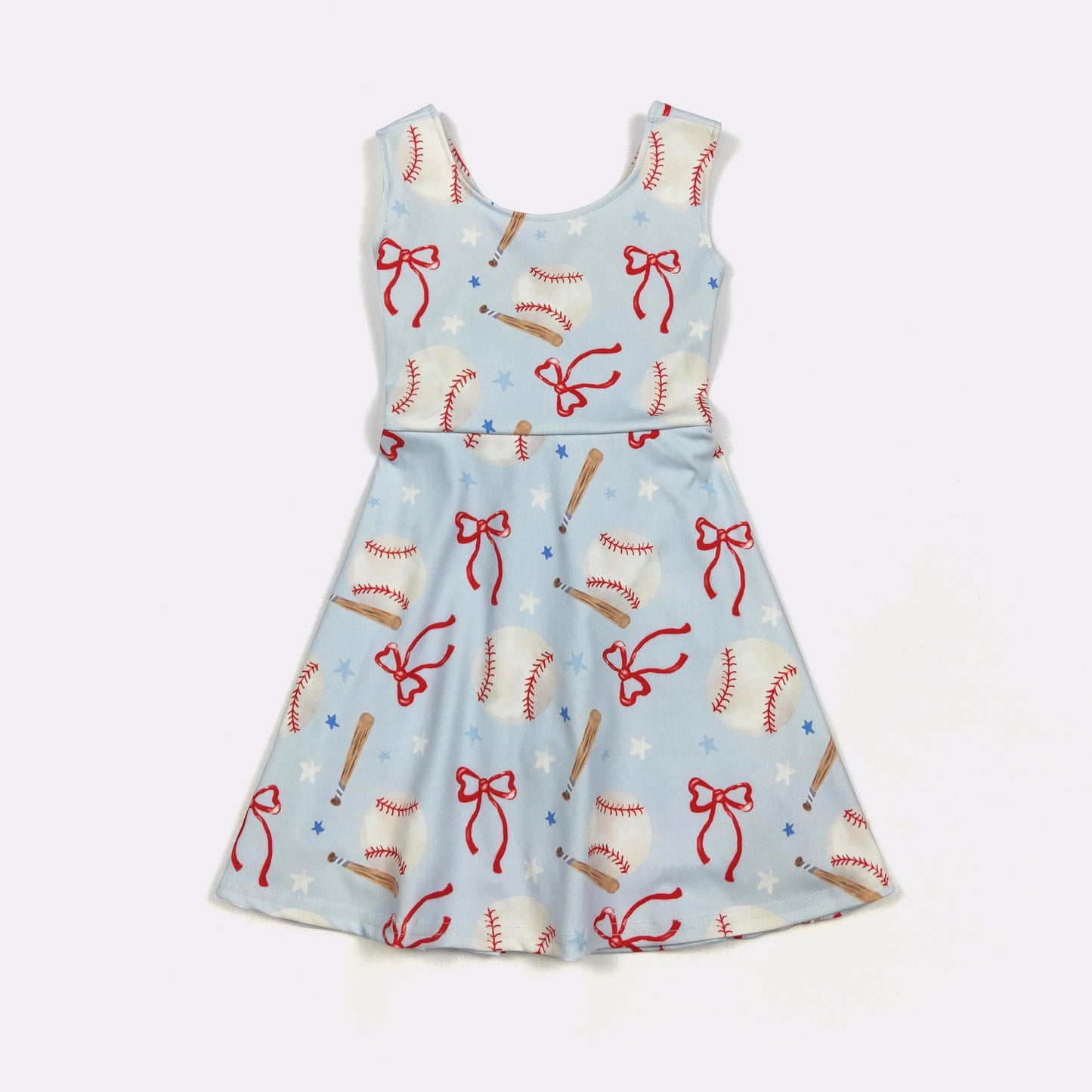 Baseball & Bows Romper/Dress