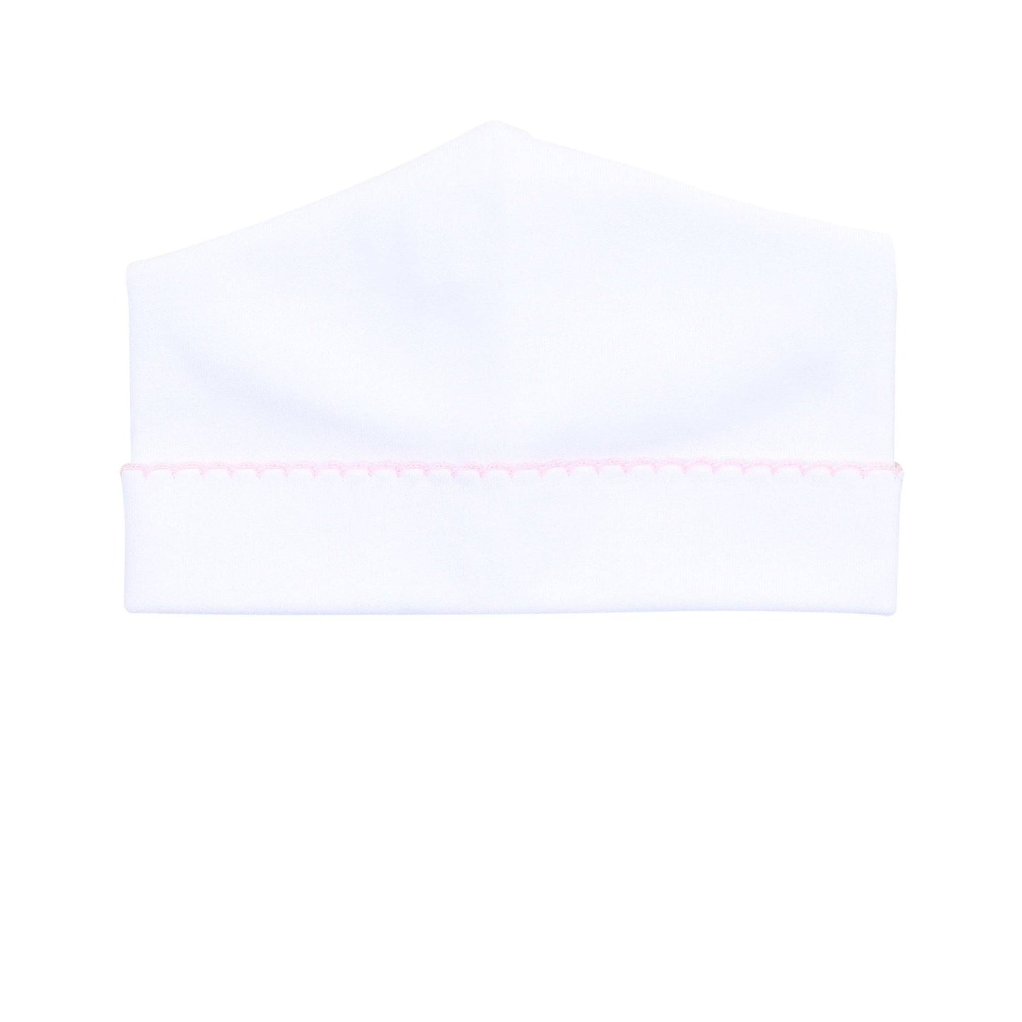 Essentials White Hat w/ Pink Trim