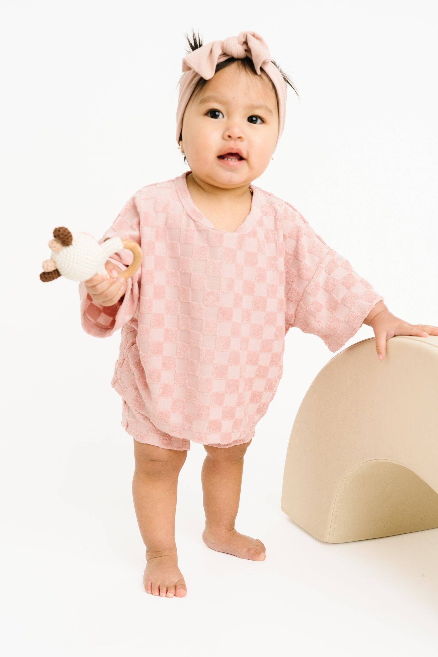 Blossom Checkered Terry Set