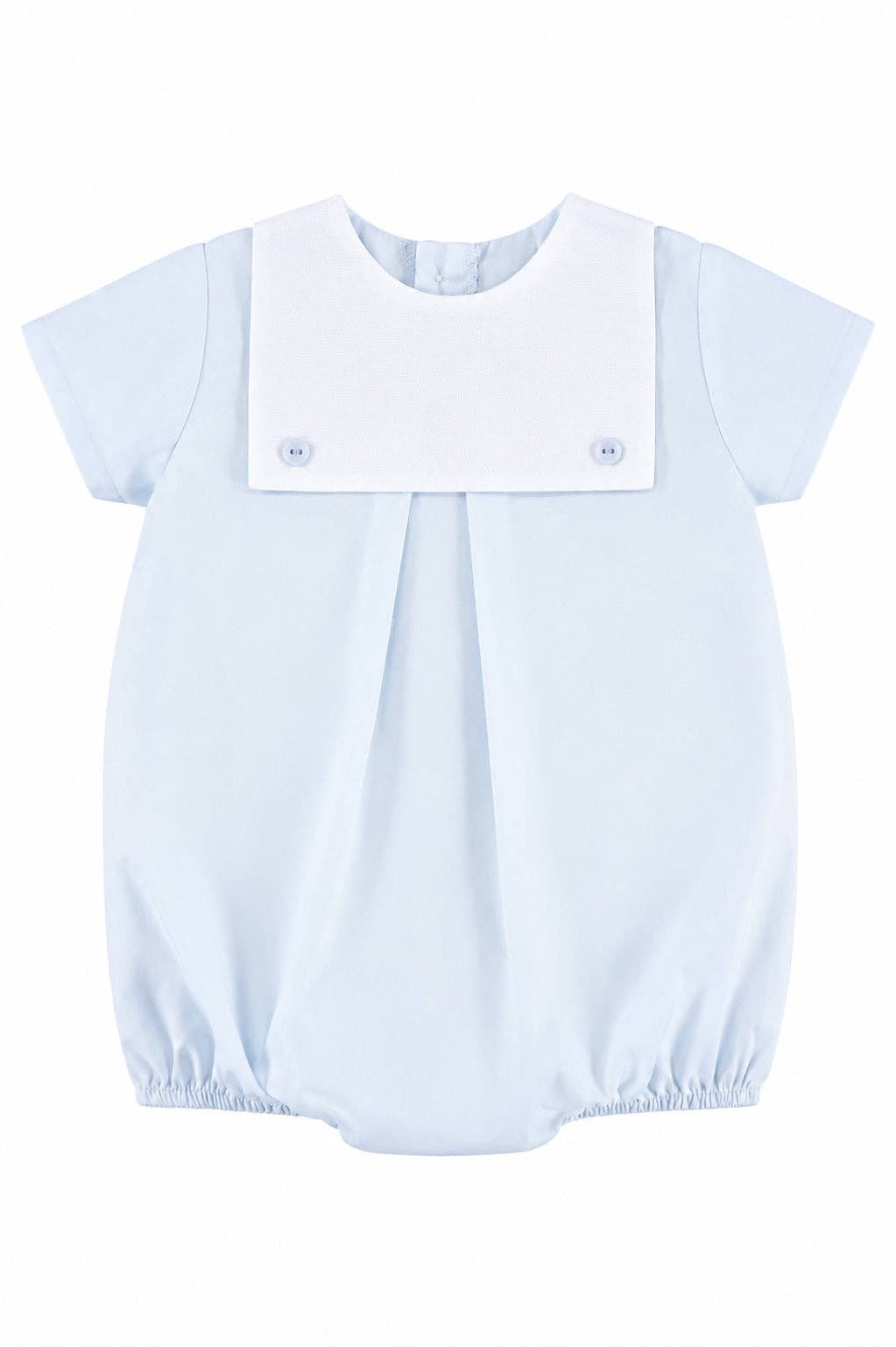 Baby Blue Bib Bubble Romper