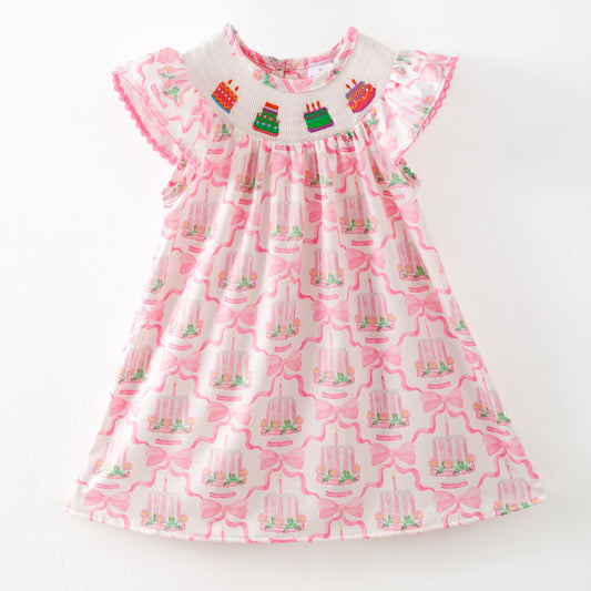 Birthday Cake Smocked Dress