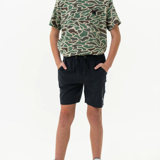Youth Athletic Short - Heather Black