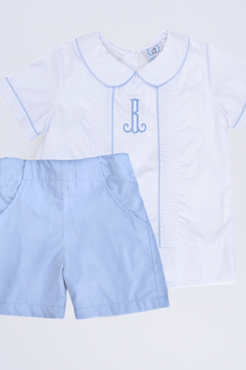 Blue Heirloom Boy Bubble/Set