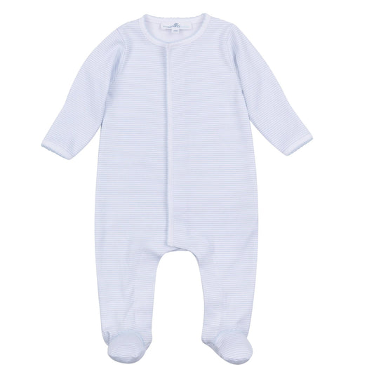 Mini Stripes Blue Footie
